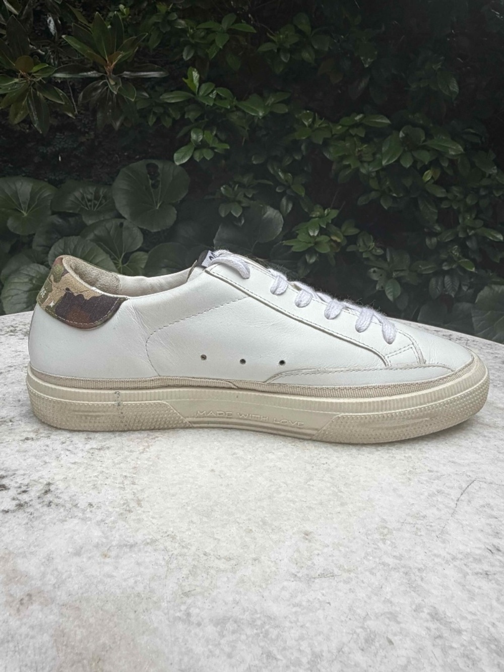 Golden Goose May Women's Leather Sneakers, Size 37 Resort Luxe Casual - Picture 8 of 14